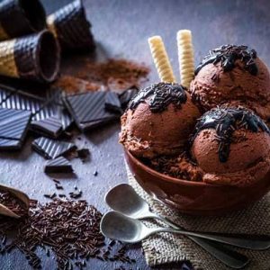 بستنی اسکوپی شکلات تلخ